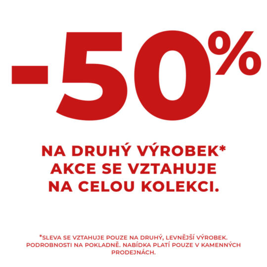 SLEVA -50 % na druhý produkt 🔥