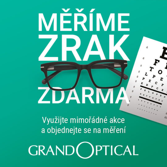 Měření zraku zdarma v GrandOptical!👓
