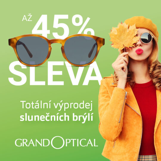 Totální výprodej slunečních brýlí v GrandOptical!