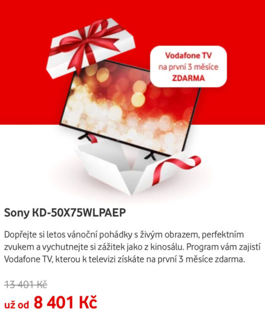 Sony TV se slevou, až 5.000 KČ*