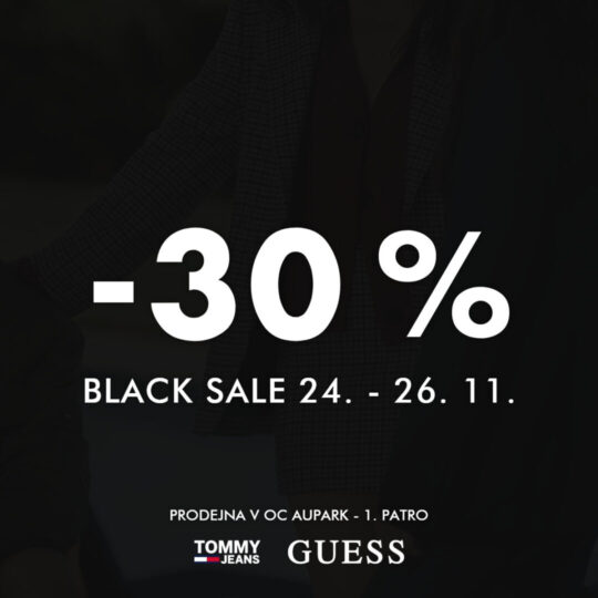 BLACK SALE 30 % na prodejně TOMMY JEANS! 🛍️