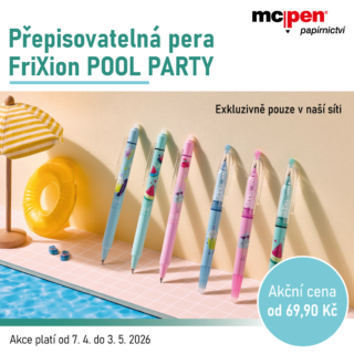 Přepisovatelná pera Frixion POOL PARTY