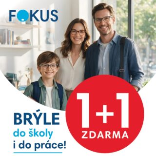 1+1 zdarma na dioptrické brýle