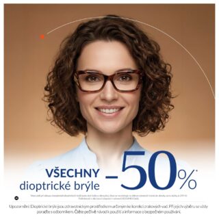 Všechny dioptrické brýle -50 %!