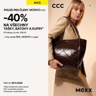 40 % sleva na batohy, tašky a kufry s MODIVOclub!